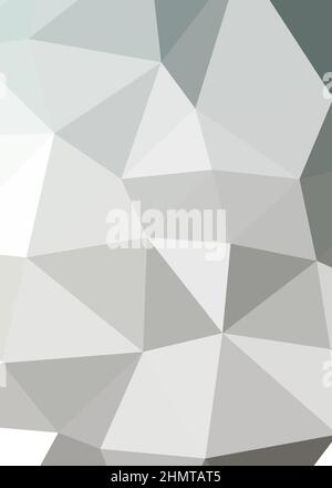 Abstrakte Low Polygon Farbe Generative Art Hintergrunddarstellung Stock Vektor