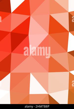 Abstrakte Low Polygon Farbe Generative Art Hintergrunddarstellung Stock Vektor
