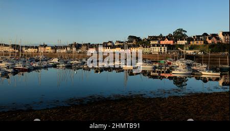 Hafen von Camaret sur Mer auf der Halbinsel Crozon; Bretagne; Frankreich Stockfoto