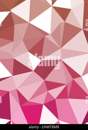 Abstrakte Low Polygon Farbe Generative Art Hintergrunddarstellung Stock Vektor