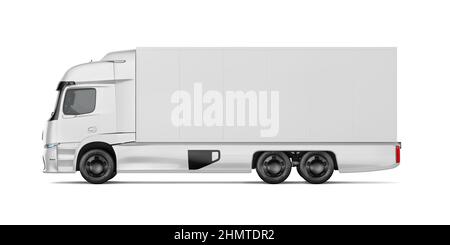 Truck Camion Mockup 3D Rendering Stockfoto