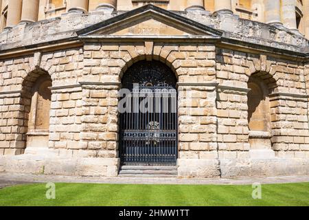 The Radcliffe Camera (Detail), Oxford, England. Stockfoto