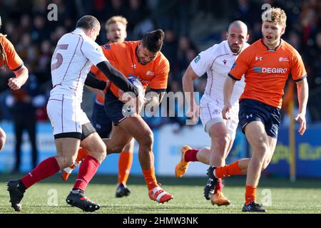 Amsterdam, Niederlande. 12th. Februar 2022. AMSTERDAM, NIEDERLANDE - 12. FEBRUAR: Während des Rugby-Europa-Meisterschaftsspiel zwischen den Niederlanden und Georgien im Nationaal Rugby Centrum Amsterdam am 12. Februar 2022 in Amsterdam, Niederlande (Foto von Hans van der Valk/Orange Picics) Kredit: Orange Pics BV/Alamy Live News Stockfoto