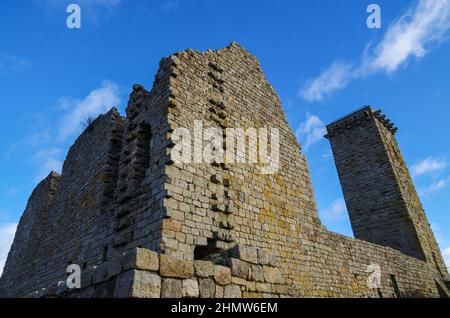 Europa, Frankreich, Lozère, La Garde Guérin, Dorf fortifié Stockfoto