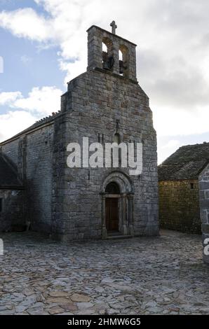 Europa, Frankreich, Lozère, La Garde Guérin, Dorf fortifié Stockfoto