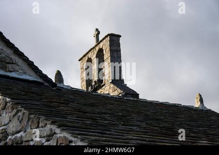 Europa, Frankreich, Lozère, La Garde Guérin, Dorf fortifié Stockfoto