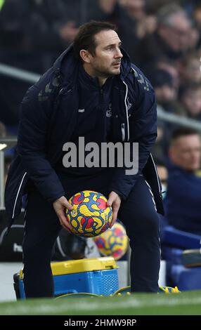 Liverpool, Großbritannien. 12th. Februar 2022. Frank Lampard Manager von Everton während des Spiels der Premier League im Goodison Park, Liverpool. Bildnachweis sollte lauten: Darren Staples/Sportimage Credit: Sportimage/Alamy Live News Credit: Sportimage/Alamy Live News Stockfoto