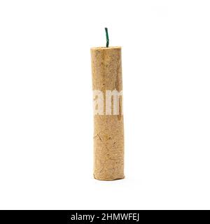 Feuerwerk auf weißem Hintergrund Stockfoto