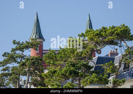 les tourelles du Crotoy, Restaurant Attraktion touristique. Stockfoto