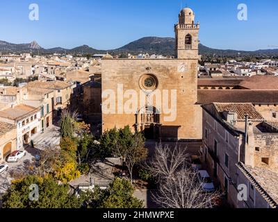 kirche und Kloster von St. Bonaventure, 17th Jahrhundert, Llucmajor, Mallorca, Balearen, Spanien Stockfoto