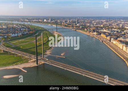 Düsseldorf aus der Vogelperspektive Stockfoto