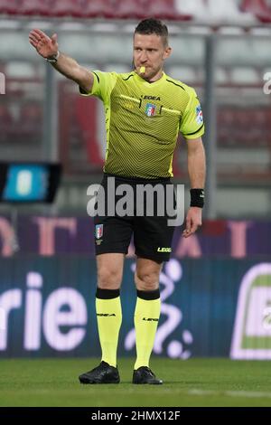 Perugia, Italien. 12th Feb, 2022. serra marco /arbitro) während AC Perugia vs Frosinone Calcio, Italienisches Fußballspiel der Serie B in Perugia, Italien, Februar 12 2022 Quelle: Independent Photo Agency/Alamy Live News Stockfoto