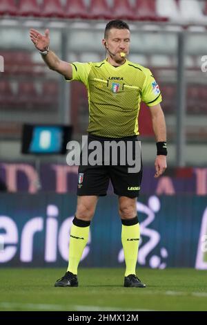 Perugia, Italien. 12th Feb, 2022. serra marco /arbitro) während AC Perugia vs Frosinone Calcio, Italienisches Fußballspiel der Serie B in Perugia, Italien, Februar 12 2022 Quelle: Independent Photo Agency/Alamy Live News Stockfoto