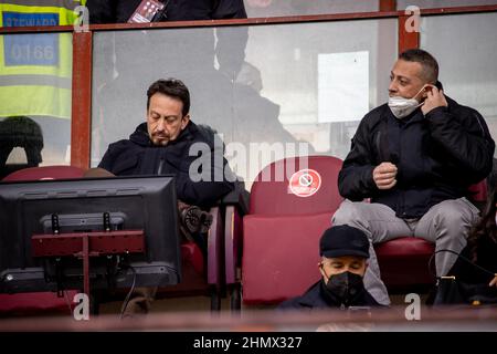 Reggio Calabria, Italien. 12th. Februar 2022. Luca Gallo Präsident Reggina während Reggina 1914 gegen FC Crotone, Italienisches Fußballspiel der Serie B in Reggio Calabria, Italien, Februar 12 2022 Quelle: Independent Photo Agency/Alamy Live News Stockfoto