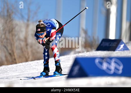 Jessie Diggins (USA), Ambience Shot, 8. FEBRUAR 2022 - Skilanglauf : Frauen individuelle Sprint Classic Qualifikation während der Beijing 2022 Stockfoto