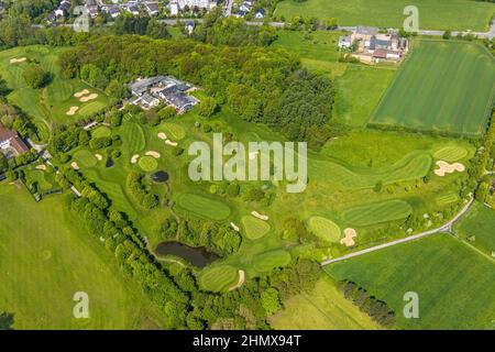 Luftbild, Golfplatz Golf in Herdecke, Ahlenberg, Herdecke, Ruhrgebiet, Nordrhein-Westfalen, Deutschland, DE, Europa, Golf, Golfplatz, Golf Cl Stockfoto