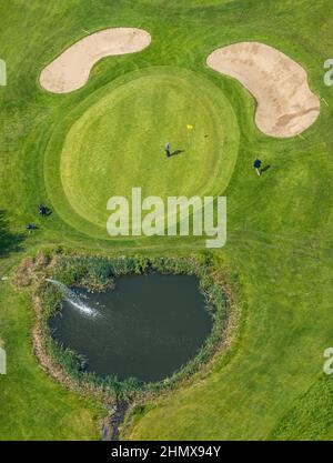 Luftbild, Golfplatz Golf in Herdecke, Ahlenberg, Herdecke, Ruhrgebiet, Nordrhein-Westfalen, Deutschland, DE, Europa, Golf, Golfplatz, Golf Cl Stockfoto