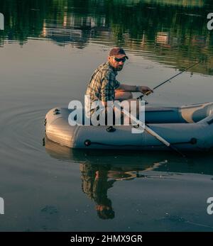 In der Nähe von Orange blühende Pflanze Stockfoto