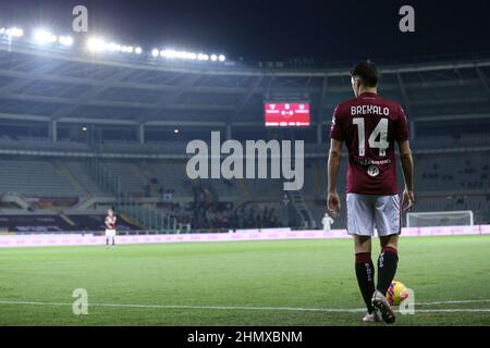 Turin, Italien. 12th. Februar 2022. Josip Brekalo (Turin FC) während des FC Turin gegen Venezia FC, italienische Fußballserie A Spiel in Turin, Italien, Februar 12 2022 Quelle: Independent Photo Agency/Alamy Live News Stockfoto