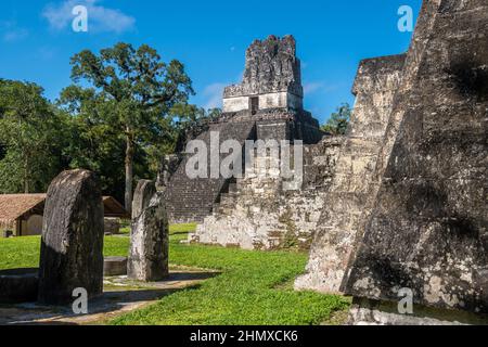 Maya-Ruinen Tikal Guatemala Stockfoto