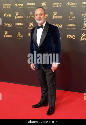 Valencia, Spanien. 12th. Februar 2022. Bei der Fotocall für die jährlichen Goya Film Awards 36th in Valencia am Samstag, 12. Februar 2022. Cordon Press Stockfoto