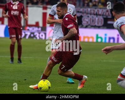 Stadio Oreste Granillo, Reggio Calabria, Italien, 12. Februar 2022, Jeremy Menez Reggina-Porträt während des Spiels Reggina 1914 gegen FC Crotone - Italienischer Fußball der Serie B Stockfoto