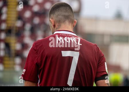 Stadio Oreste Granillo, Reggio Calabria, Italien, 12. Februar 2022, Jeremy Menez Reggina-Porträt während des Spiels Reggina 1914 gegen FC Crotone - Italienischer Fußball der Serie B Stockfoto