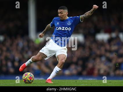 Liverpool, England, 12th. Februar 2022. Allan von Everton während des Spiels der Premier League im Goodison Park, Liverpool. Bildnachweis sollte lauten: Darren Staples / Sportimage Credit: Sportimage/Alamy Live News Stockfoto