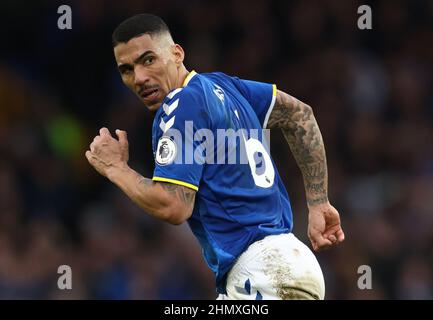 Liverpool, England, 12th. Februar 2022. Allan von Everton während des Spiels der Premier League im Goodison Park, Liverpool. Bildnachweis sollte lauten: Darren Staples / Sportimage Credit: Sportimage/Alamy Live News Stockfoto