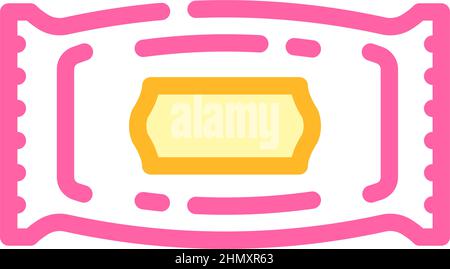pack von Servietten Farbe Symbol Vektor Illustration Stock Vektor