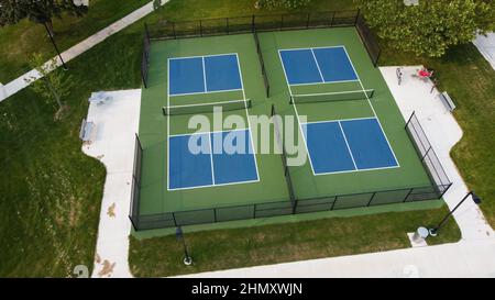 Neu gebaute Pickleball-Plätze im East Lions Community Centre in London, Ontario, Kanada. Luke Durda/Alamy Stockfoto