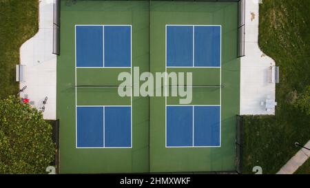 Neu gebaute Pickleball-Plätze im East Lions Community Centre in London, Ontario, Kanada. Luke Durda/Alamy Stockfoto