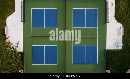 Neu gebaute Pickleball-Plätze im East Lions Community Centre in London, Ontario, Kanada. Luke Durda/Alamy Stockfoto