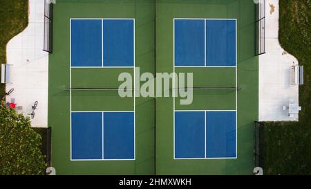 Neu gebaute Pickleball-Plätze im East Lions Community Centre in London, Ontario, Kanada. Luke Durda/Alamy Stockfoto