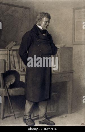 Eine Illustration von Jean Valjean als Monsieur Madeleine aus Les Miserables von Victor Hugo. Illustration von Gustave Brion. Stockfoto