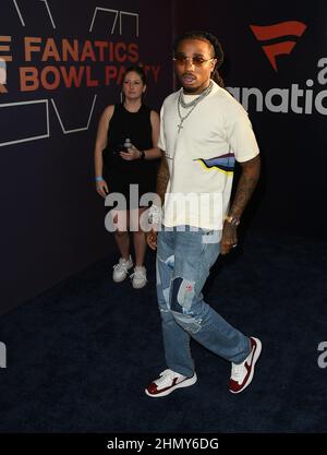 Culver City, USA. 12th. Februar 2022. Quavo besucht Michael Rubins 2022 Fanatiker Super Bowl Party am 12. Februar 2022 in Culver City, Kalifornien. Foto: Casey Flanigan/imageSPACE/Sipa USA Kredit: SIPA USA/Alamy Live News Stockfoto