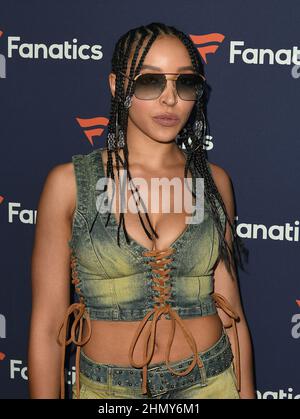 Culver City, USA. 12th. Februar 2022. Tinashe nimmt am 12. Februar 2022 an der Super Bowl Party von Michael Rubin 2022 in Culver City, Kalifornien, Teil. Foto: Casey Flanigan/imageSPACE/Sipa USA Kredit: SIPA USA/Alamy Live News Stockfoto