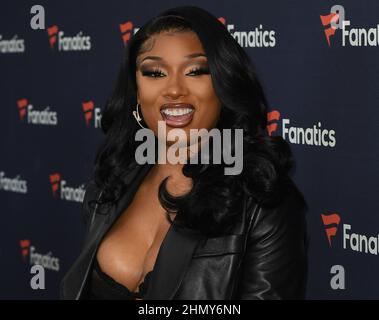 Culver City, USA. 12th. Februar 2022. Megan Thee Hengst besucht Michael Rubins 2022 Fanatiker Super Bowl Party am 12. Februar 2022 in Culver City, Kalifornien. Foto: Casey Flanigan/imageSPACE/Sipa USA Kredit: SIPA USA/Alamy Live News Stockfoto