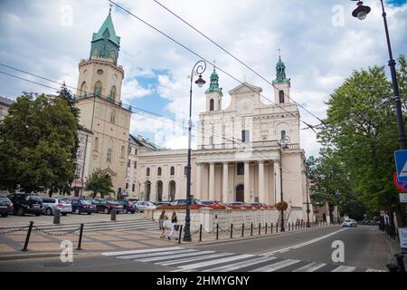 Lublin, Polen - 19. August 2017: Erzkathedrale in Lublin Stockfoto