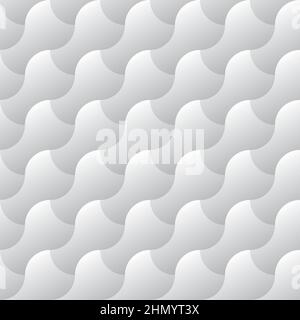 Neutrales, Nahtloses Wellenmuster. Vektor kachelbarer Hintergrund. Stock Vektor