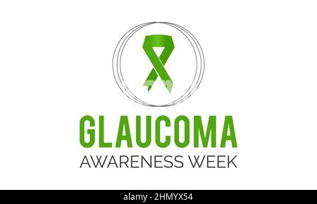 Glaukom Awareness Week. vektor-Template-Design für Banner, Karte, Poster, Hintergrund. Stock Vektor