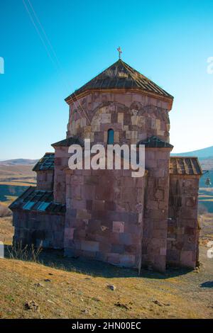 Voskepar Kirche. Kirche St. Astvatsatsatsin Voskepar, Provinz Tavush, Armenien Stockfoto