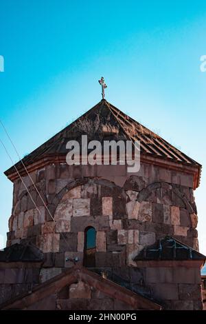 Voskepar Kirche. Kirche St. Astvatsatsatsin Voskepar, Provinz Tavush, Armenien Stockfoto