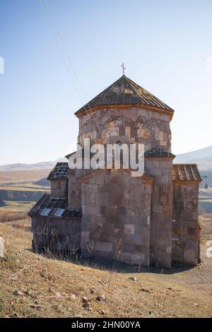 Voskepar Kirche. Kirche St. Astvatsatsatsin Voskepar, Provinz Tavush, Armenien Stockfoto