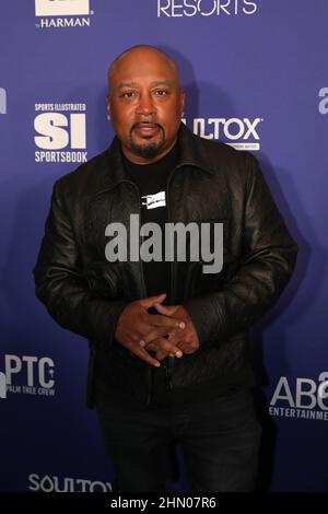 Daymond John kommt bei Sports Illustrated The Party x Palm Tree Crew am Samstagabend in Century City, Kalifornien, am Samstag, den 12. Februar 2022 an. (Foto von Conor Duffy/Sipa USA) Stockfoto