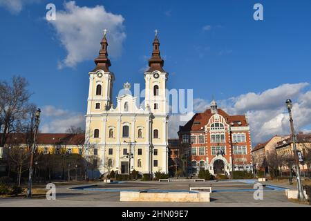 Miskolc, eine große Stadt in Nordungarn: Minorit-Kirche (Nagyboldogasszony) Stockfoto