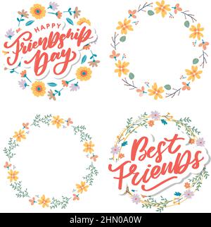 Soul Schwester mit Herz Schriftzug Design beste Freund Vorläufer Bff besties Stock Vektor