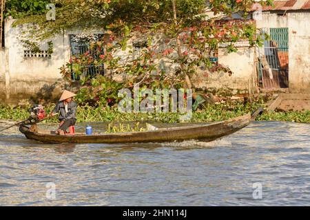 Can Tho, Mekong Delta, Südvietnam, Südostasien Stockfoto