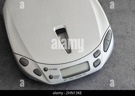 Tragbarer CD-Player Discman Stockfoto