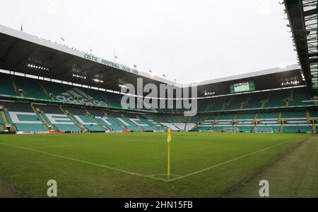 Gesamtansicht vor dem fünften Spiel des Scottish Cup in Celtic Park, Glasgow. Bilddatum: Sonntag, 13. Februar 2022. Stockfoto